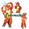 Superb Orange Dragon Mascot Costume