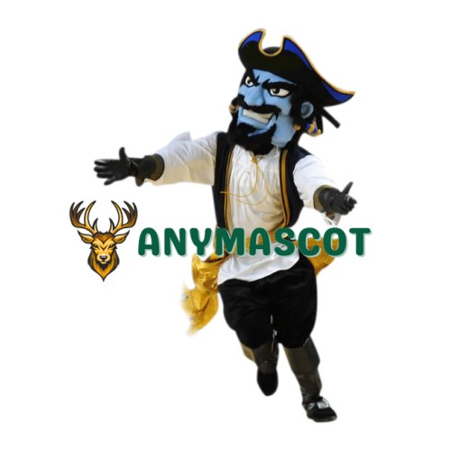 Superb Blue Pirate Mascot Costume