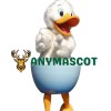 Superb White Duck Mascot Costume