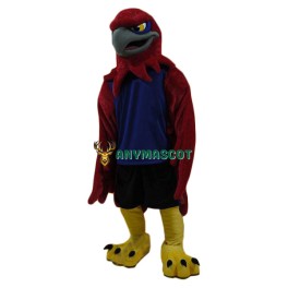 Superb Red Eagle Mascot Costume