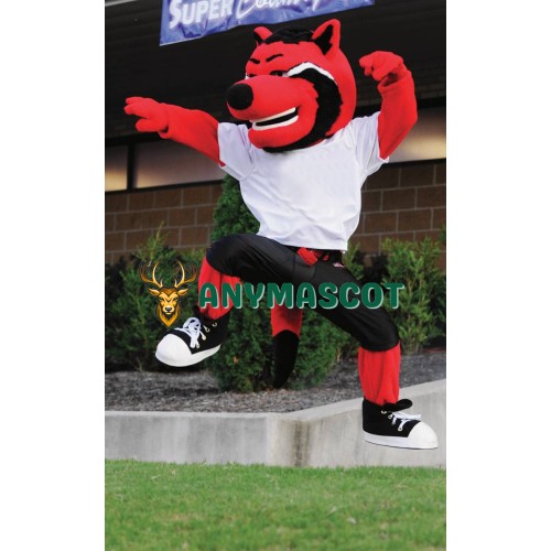 Happy College Wolf Mascot Costume