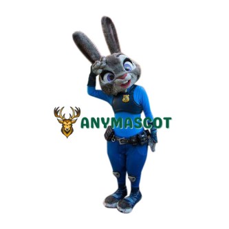 Police Bunny Mascot Costume