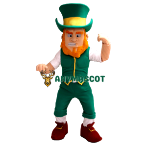 Power Leprechaun Mascot Costume