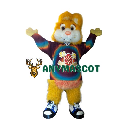 Superb Yellow Bunny Mascot Costume
