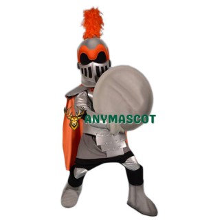 Superb Silver Knight Mascot Costume