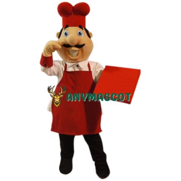 Superb Pizza Chef Mascot Costume