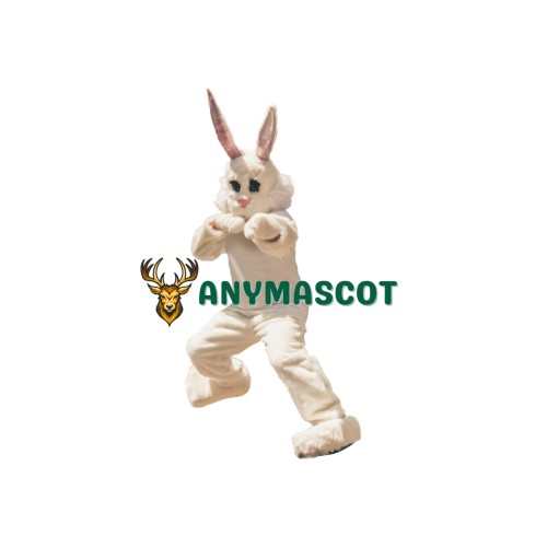 Energetic Bunny Mascot Costume