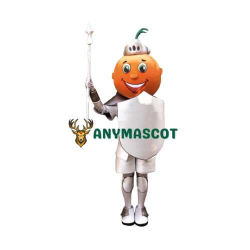 Orange Knight Mascot Costume