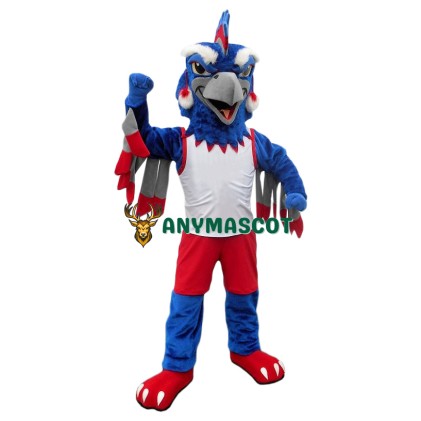 Fierce Blue Bird Mascot Costume