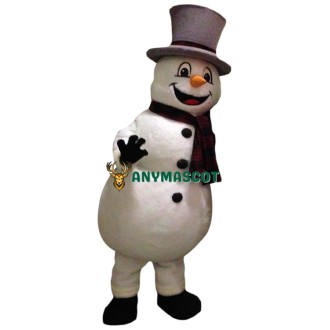 Affordable Friendly Snowman Mascot Costume