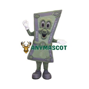 Happy Dollar Bill Mascot Costume