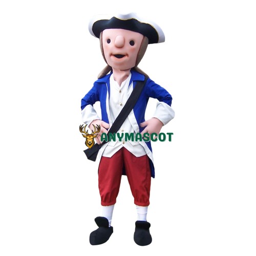 Cute Patriot Mascot Costume