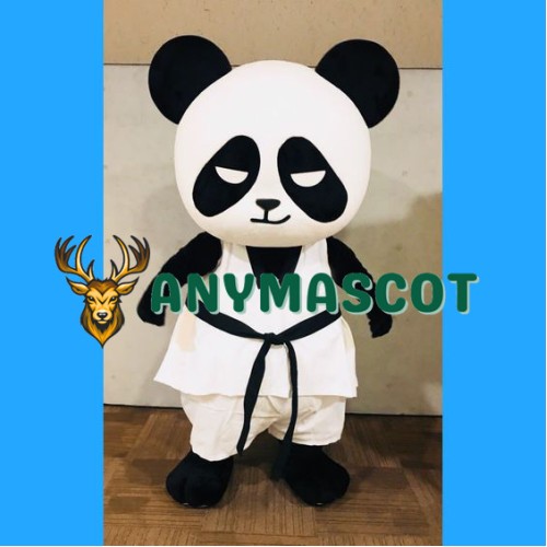 Judo Panda Mascot Costume