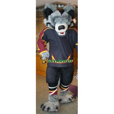 Superb Fierce Wolf Mascot Costume