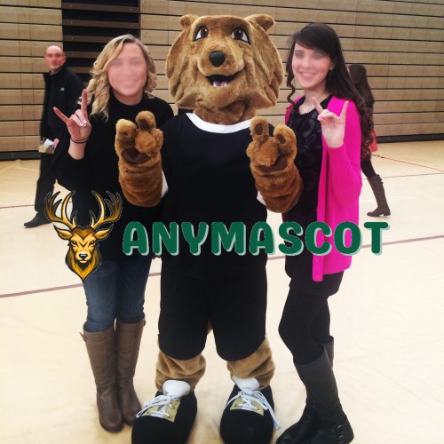 College Friendly Wolf Mascot Costume