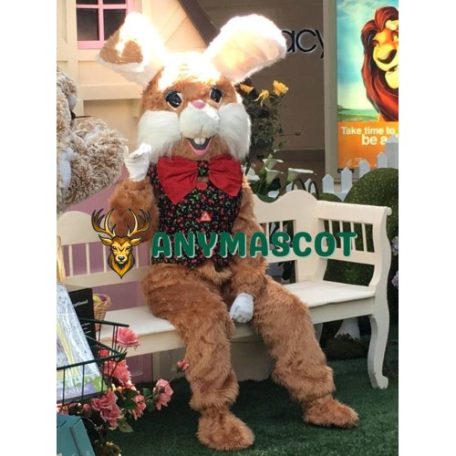 Friendly Easter Bunny Mascot Costume