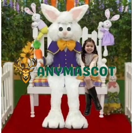 Super Cute Easter Bunny Mascot Costume