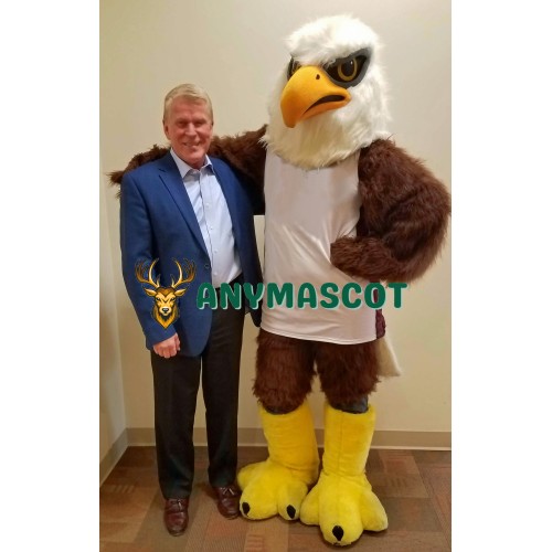 Friendly Sport Eagle Mascot Costume