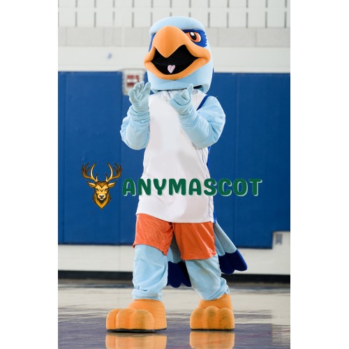 Blue Sport Eagle Mascot Costume