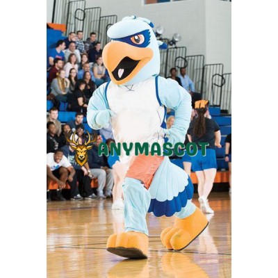 Blue Sport Eagle Mascot Costume