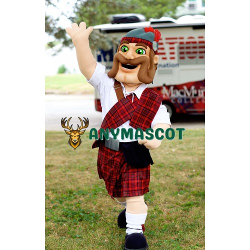 Friendly Highlander Mascot Costume