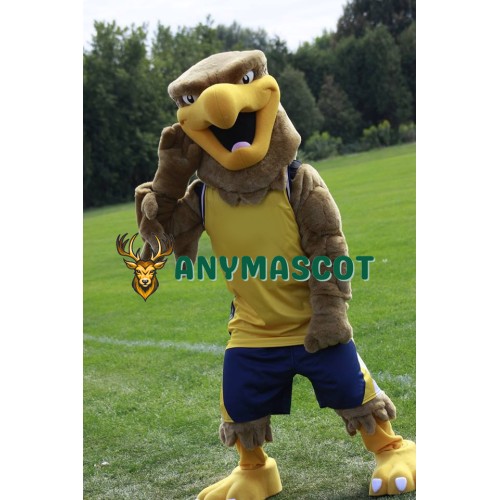 Brown College Hawk Mascot Costume