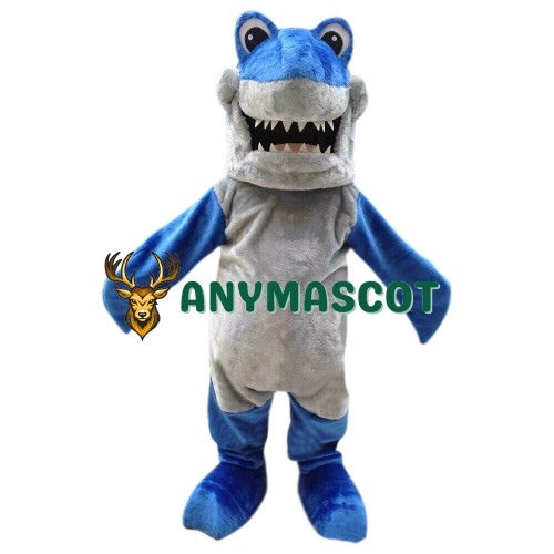 Superb Lightweight Blue Shark Mascot Costume
