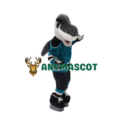 Friendly Sport Shark Mascot Costume