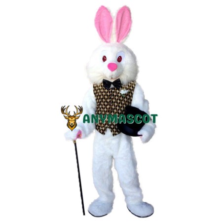 Red Eye Easter Bunny Mascot Costume