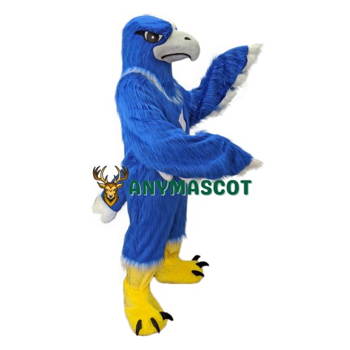 Superb Blue Eagle Mascot Costume