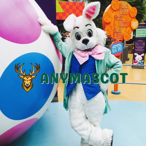 Green Easter Wendell Rabbit Mascot Costume