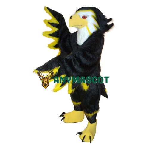 Fierce Black Hawk Mascot Costume