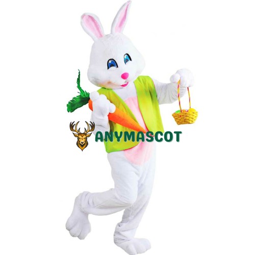 Friendly Easter Bunny Rabbit Mascot Costume