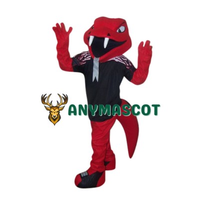 College Red Cobra Mascot Costume