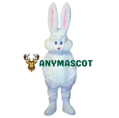 Superb Cute White Easter Bunny Rabbit Mascot Costume