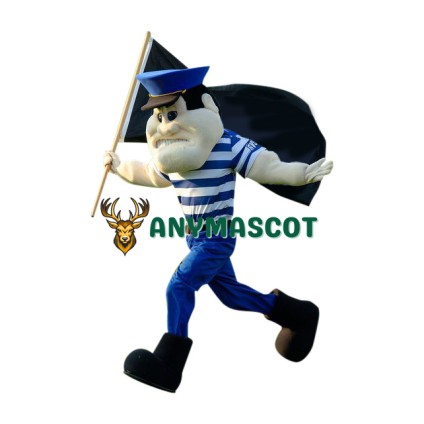 Power Navy Soldier Mascot Costume