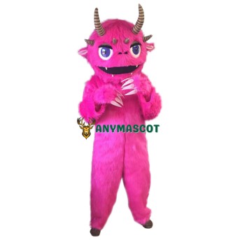 Pink Monster Mascot Costume