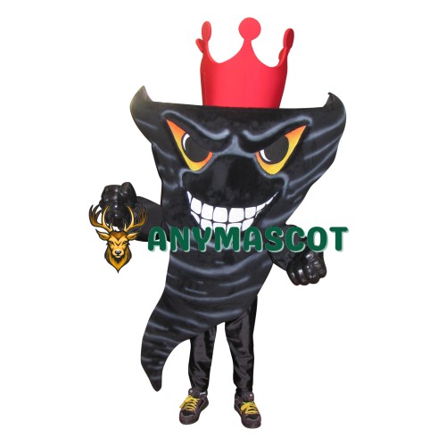 Black Tornado Mascot Costume