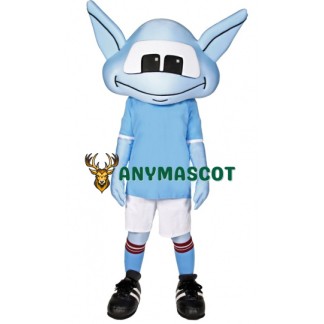 Blue Alien Mascot Costume