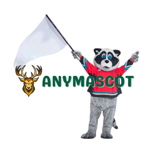 Power Sport Raccoon Mascot Costume