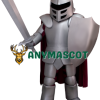 Power Spartan Silver Knight Mascot Costume
