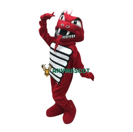 Funny Red Cobra Mascot Costume