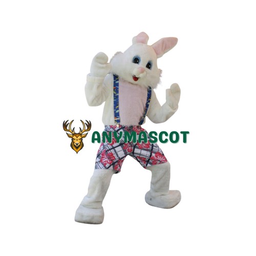 Lovely White Easter Bunny Mascot Costume