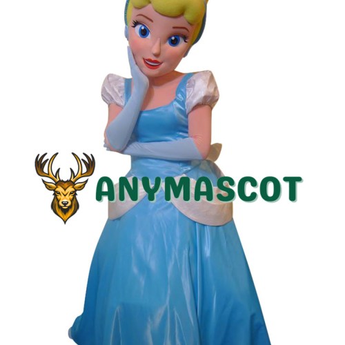 Cinderella Princess Mascot Costume