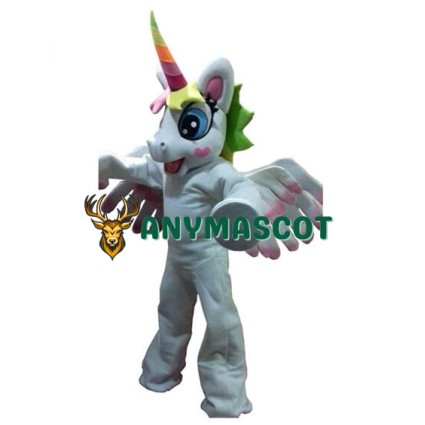 Friendly Unicorn Mascot Costume