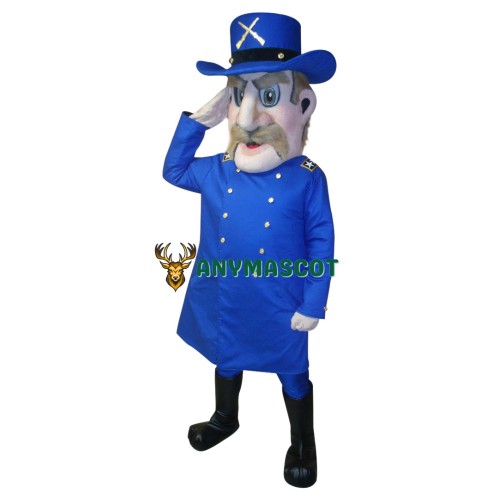 Blue Patriot Mascot Costume