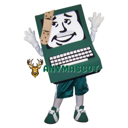 Happy Lightweight Computer Mascot Costume