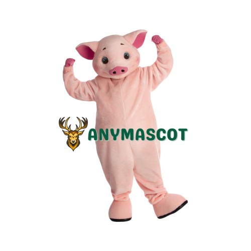 Lovely Lightweight Pink Pig Mascot Costume
