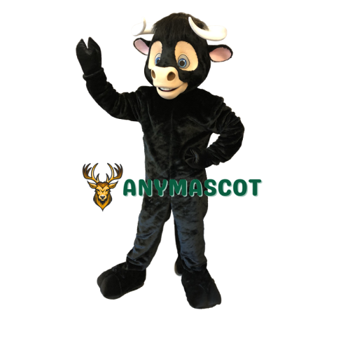 Black Bull Mascot Costume