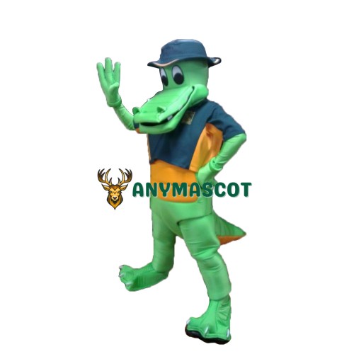 Superb Happy Crocodile Mascot Costume
